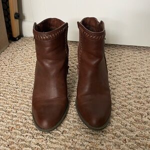 JustFab Chestnut Ankle Booties